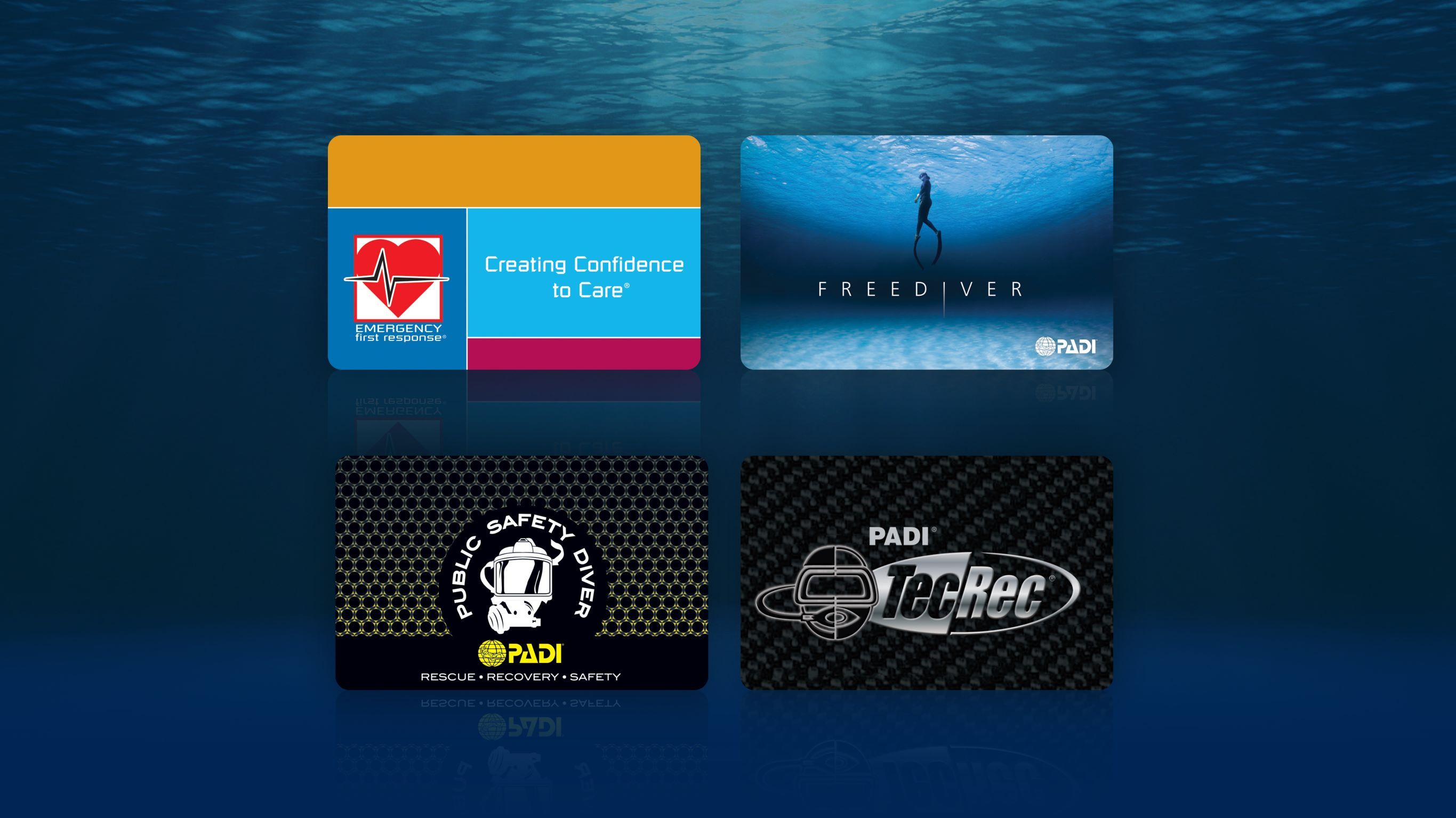 Vervangende brevetpassen PADI